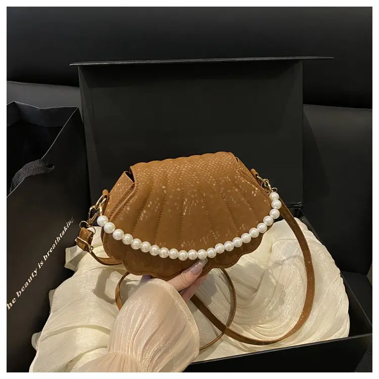 Pearl Chain Embossed Crossbody Bag for Women — feature 23