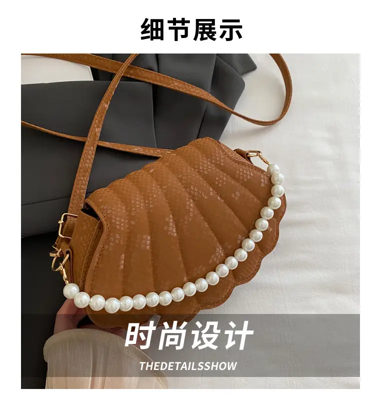 Pearl Chain Embossed Crossbody Bag for Women — feature 5