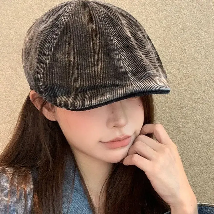 Japanese Retro Duckbill Cap for Women Autumn Winter Windproof Warm - Image 5