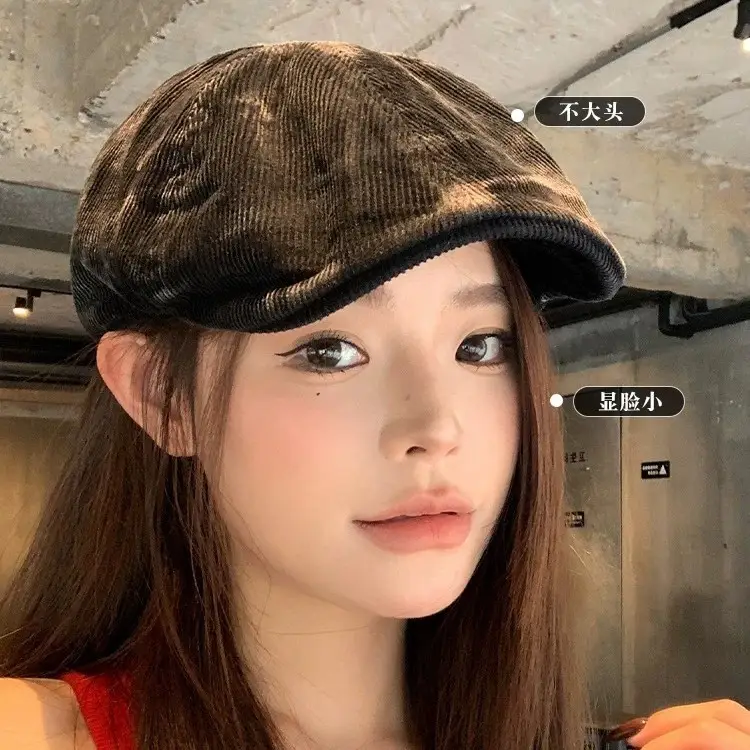 Japanese Retro Duckbill Cap for Women Autumn Winter Windproof Warm - Image 7