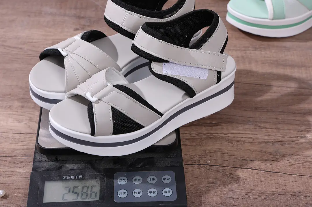 Summer New Women's Fish Mouth Cross Sandals Breathable Sports Style Foreign Trade Large Size Women's Shoes Thick-Soled Sandals for Women — feature 9