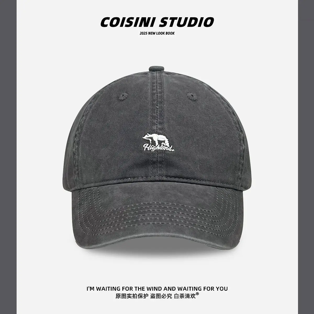 2025 Polar Bear Cap Women Men Oversized Deep Brim - Image 2