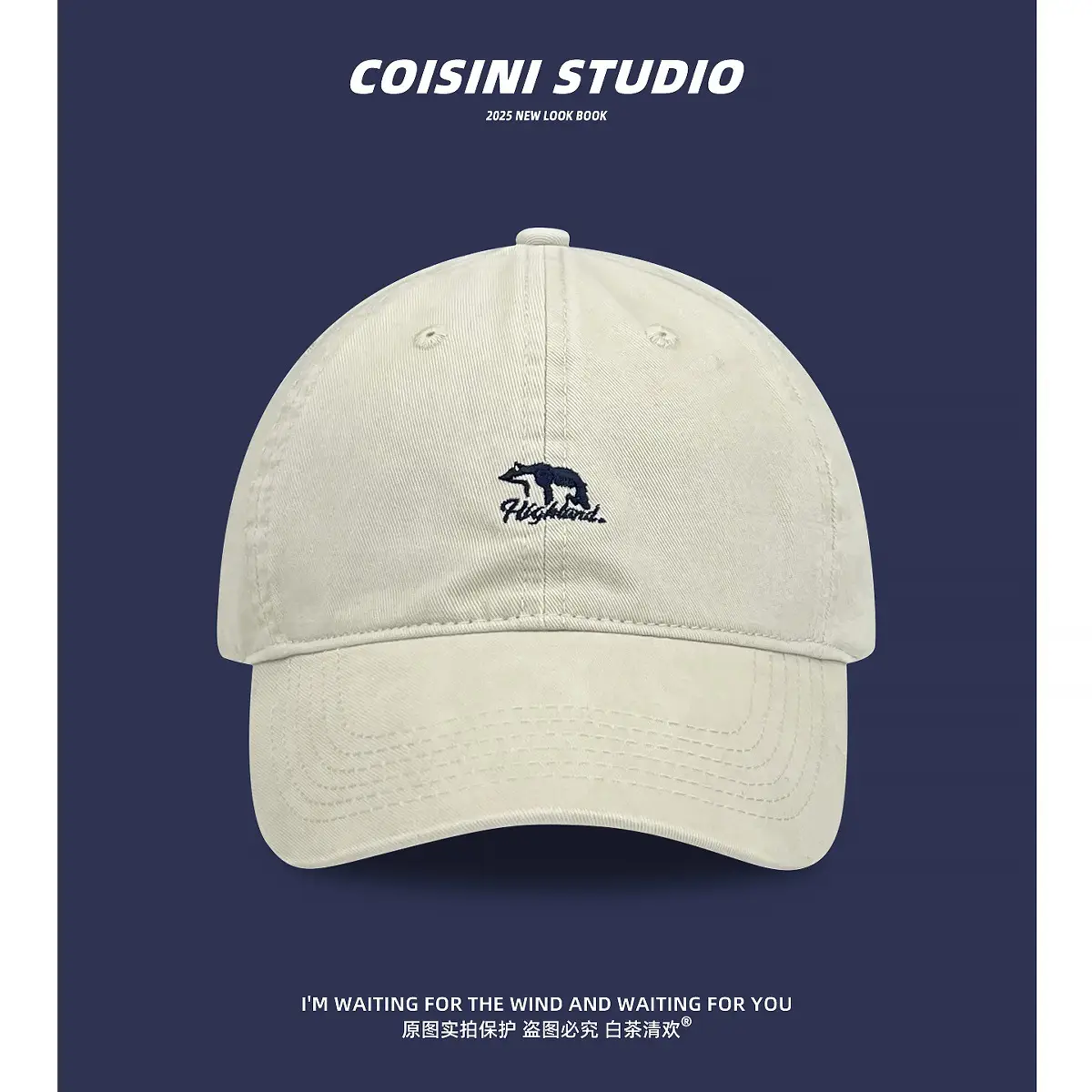 2025 Polar Bear Cap Women Men Oversized Deep Brim - Image 3