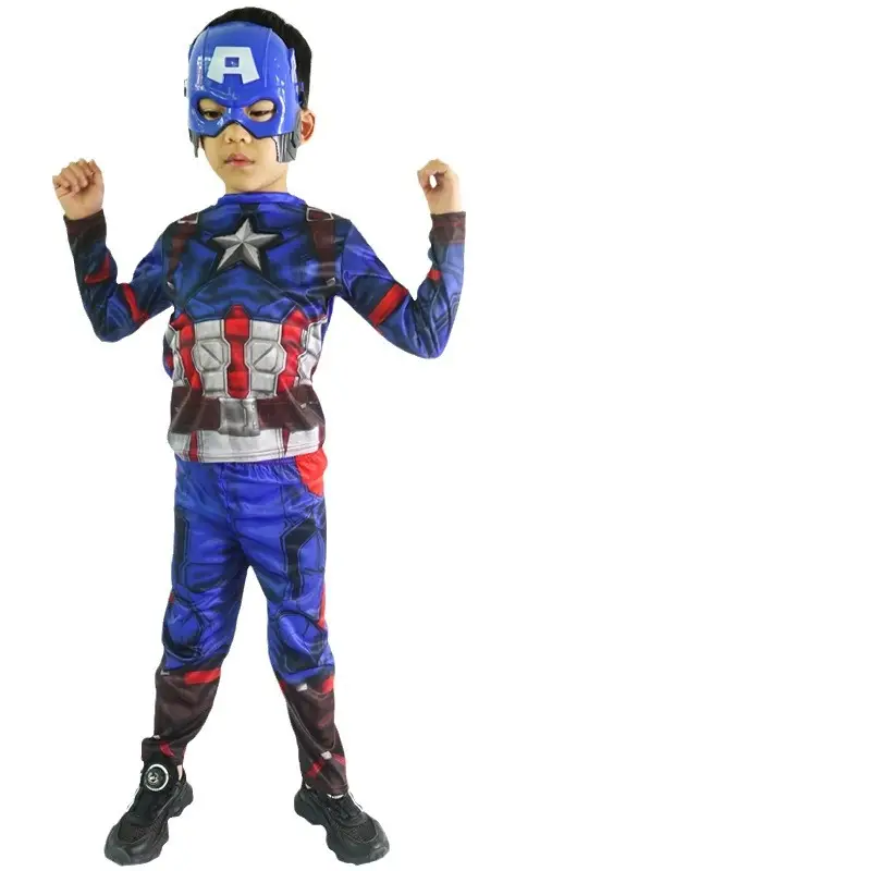 Halloween Captain America Children's Costume Anime Dance Party Outfit