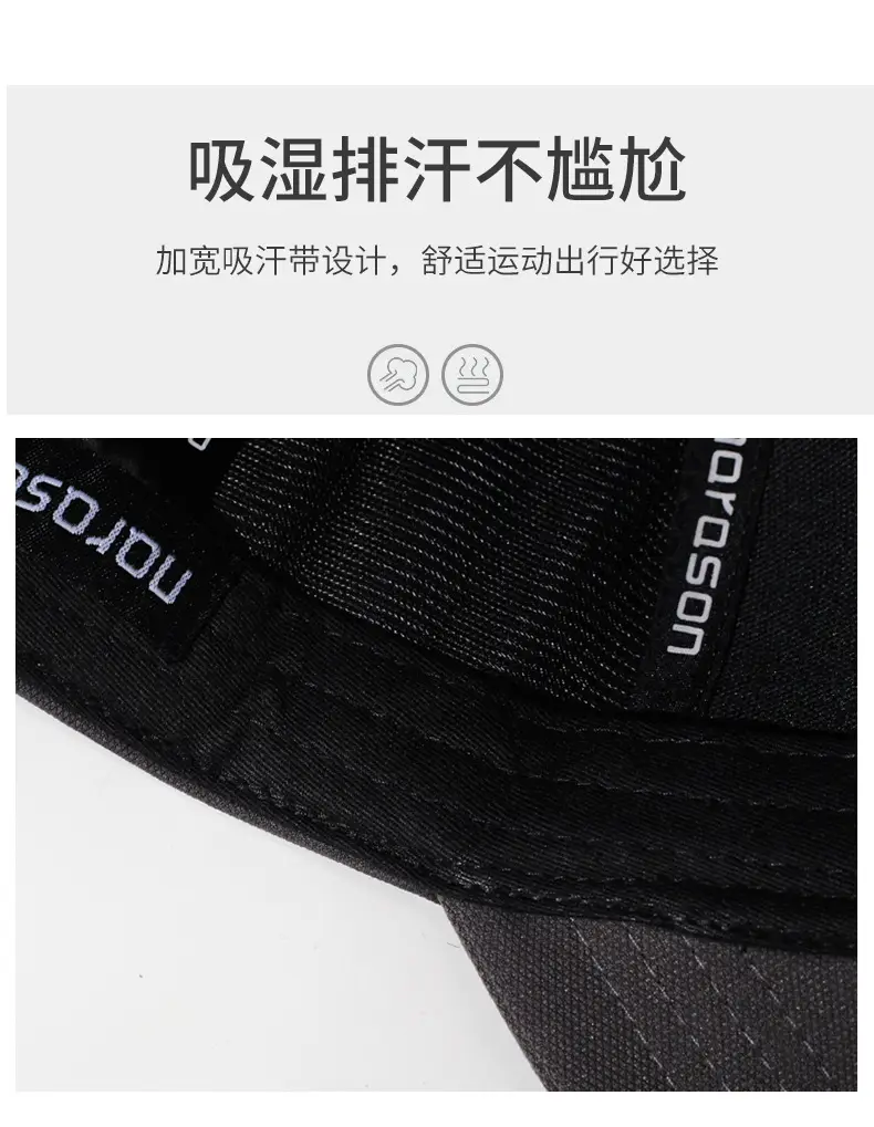 Men's Grey Baseball Cap with "NORRON" Logo — feature 3