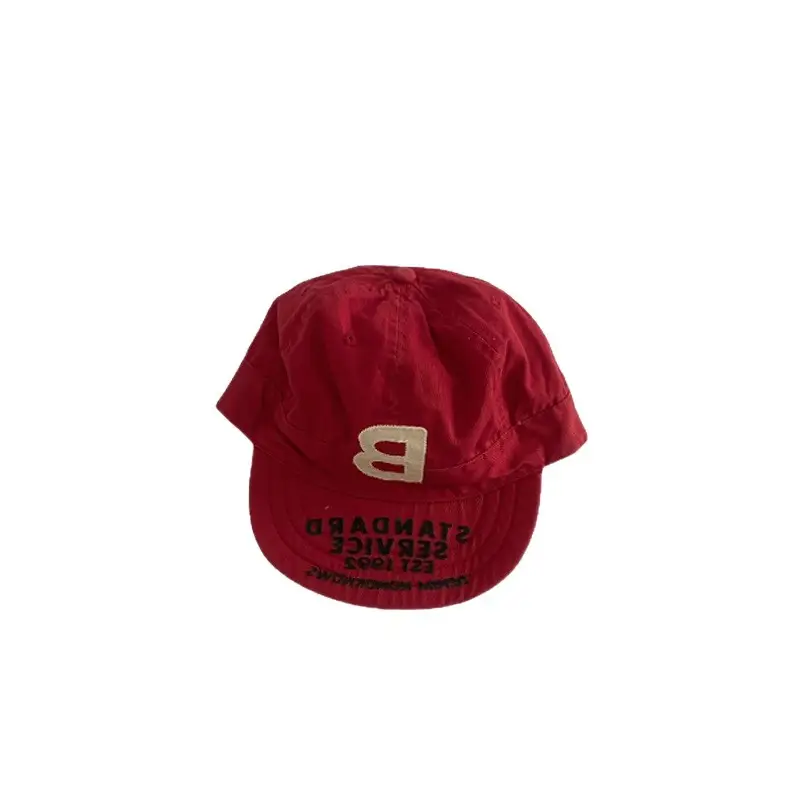 Toddler Red Leopard Print Bucket Cap with Soft Bristle - Image 8