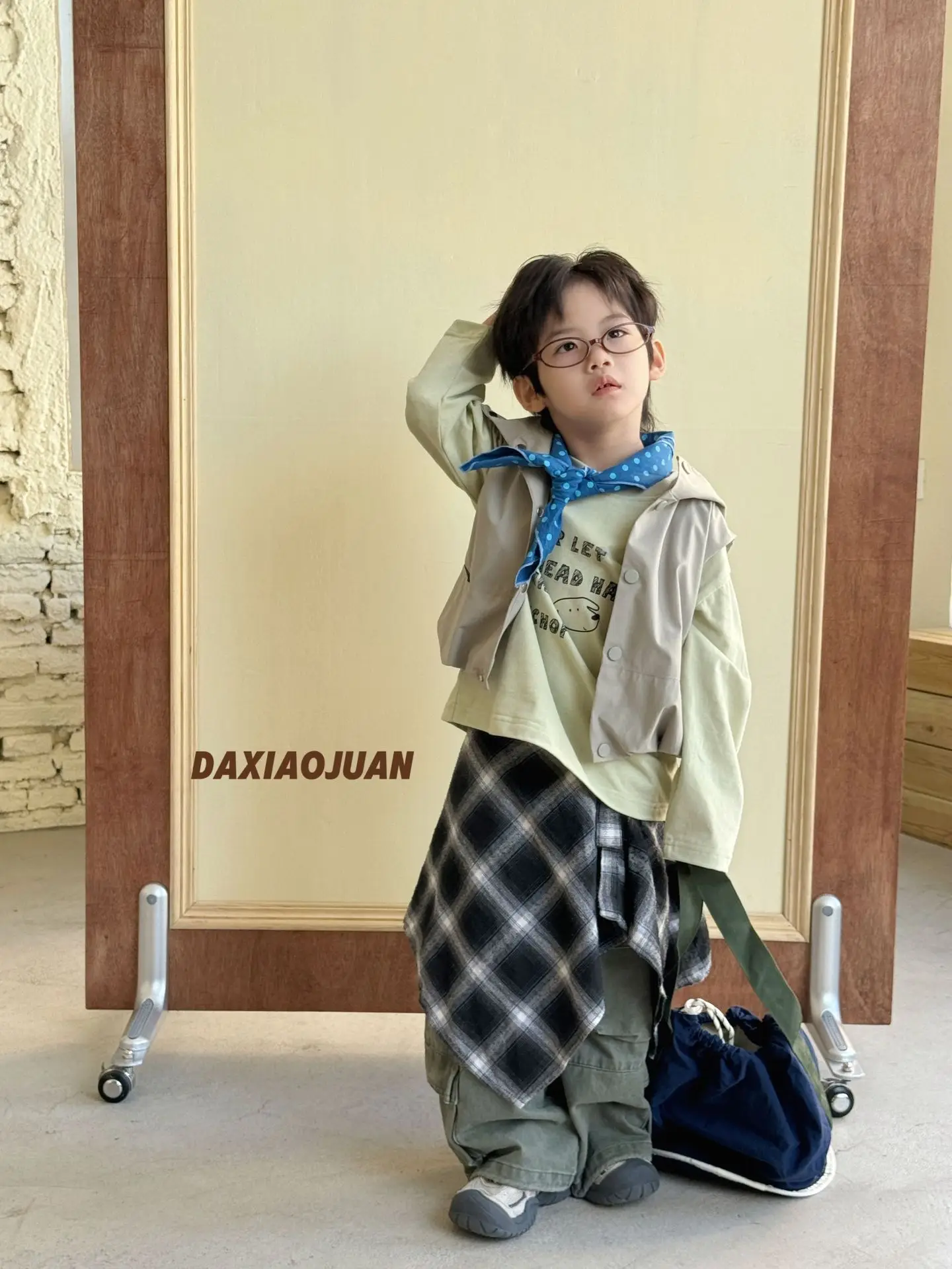 Girls Plaid Pants Outfit 2025 Autumn Top — feature 7