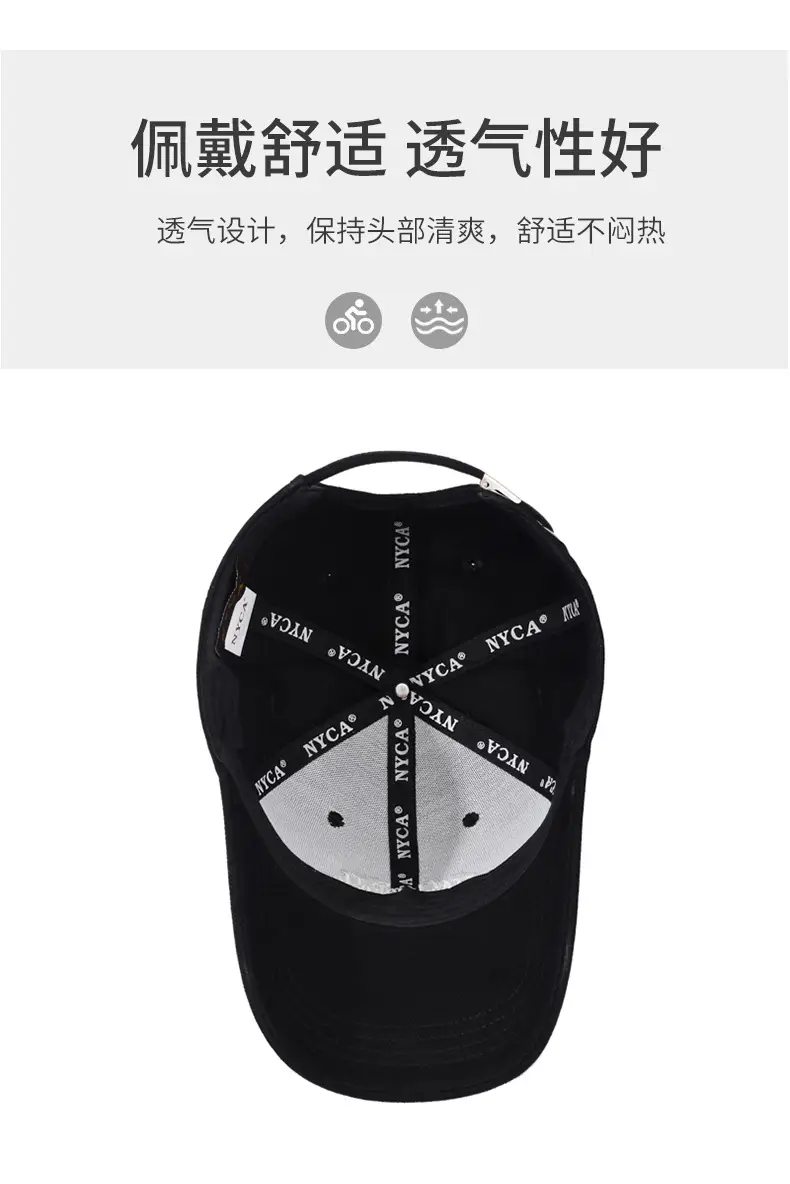 Black Waking Toe Baseball Cap for Women Men — feature 5