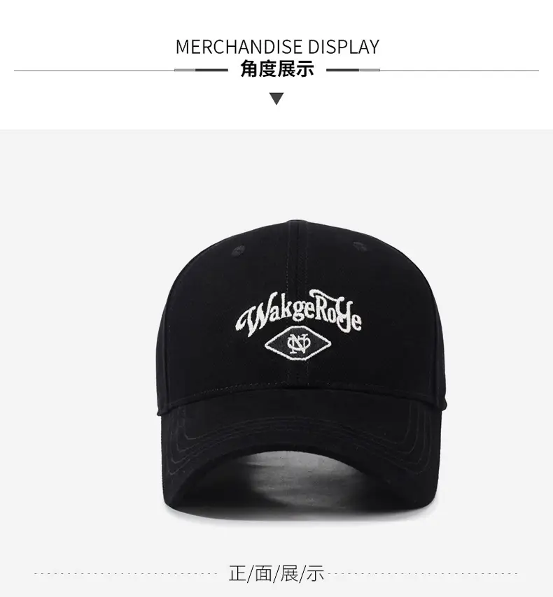 Black Waking Toe Baseball Cap for Women Men — feature 9