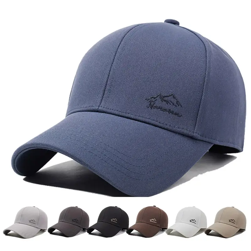 Men's Blue Baseball Cap with Logo, 1 Pc, Multi Color