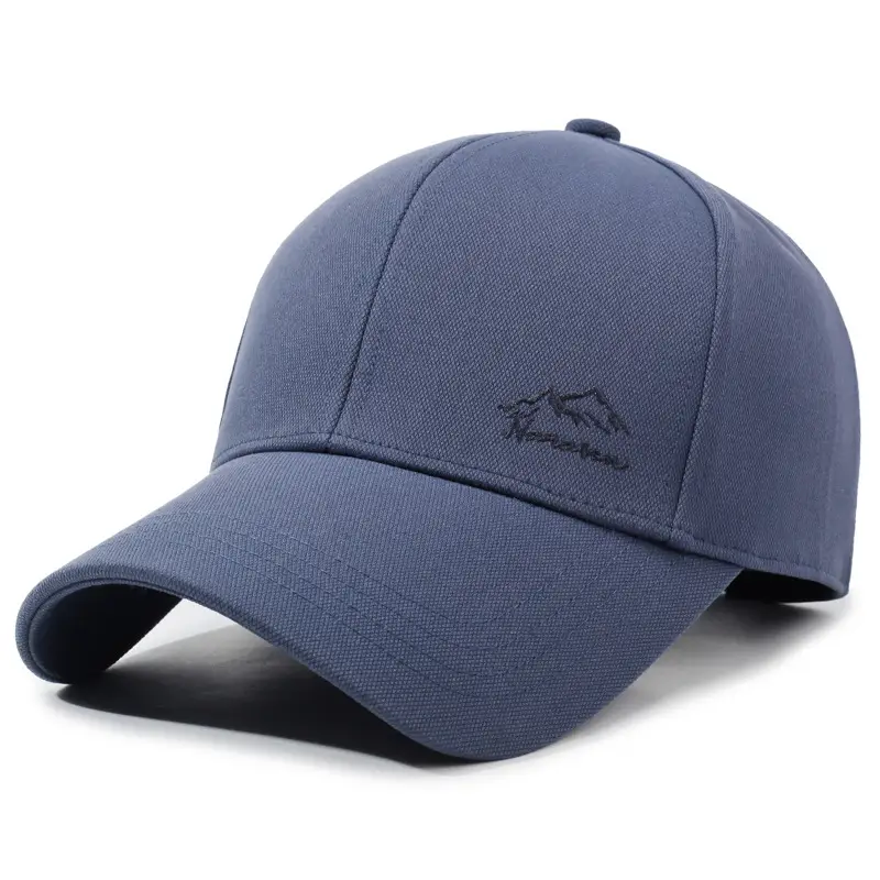 Men's Blue Baseball Cap with Logo, 1 Pc, Multi Color