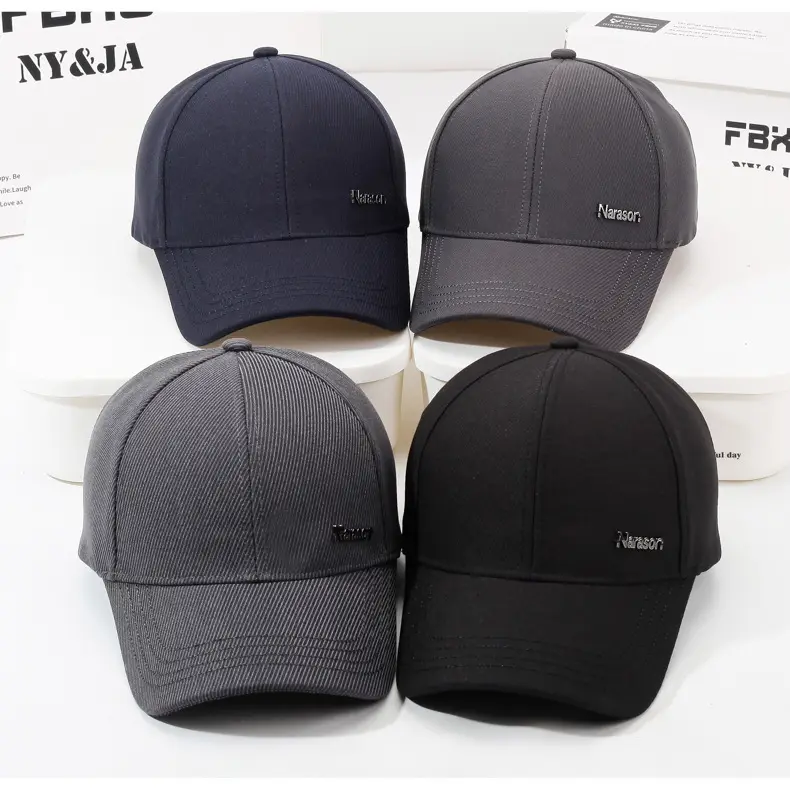 Men's Black Korean Style Baseball Cap — feature 8