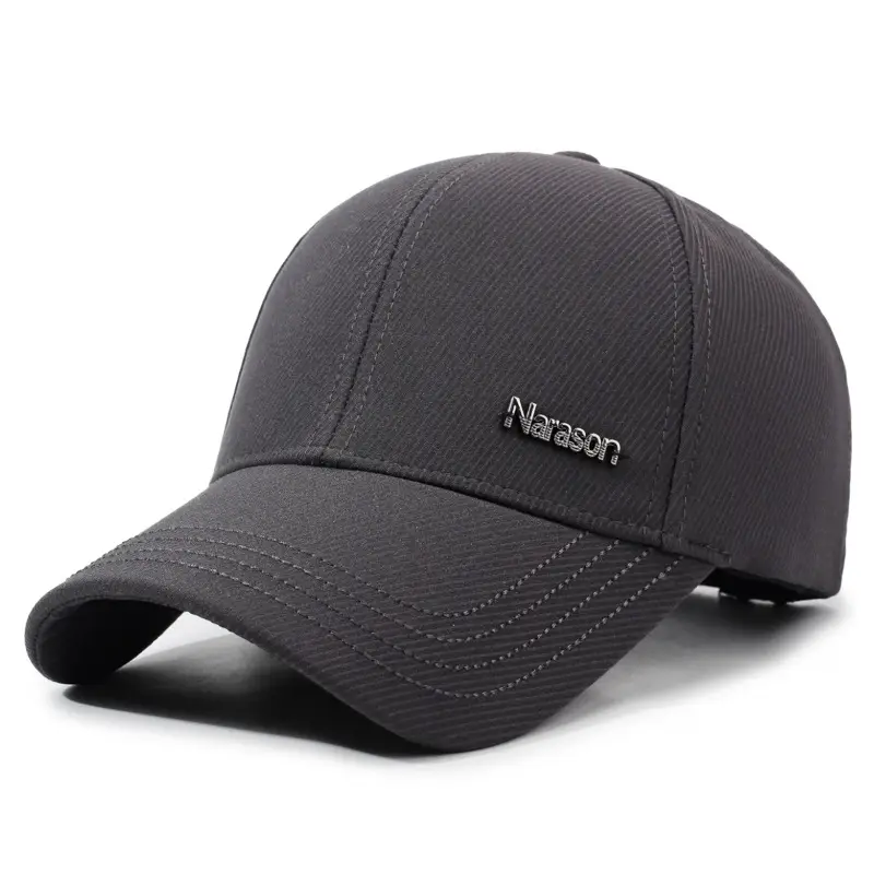 Men's Black Korean Style Baseball Cap - Image 2