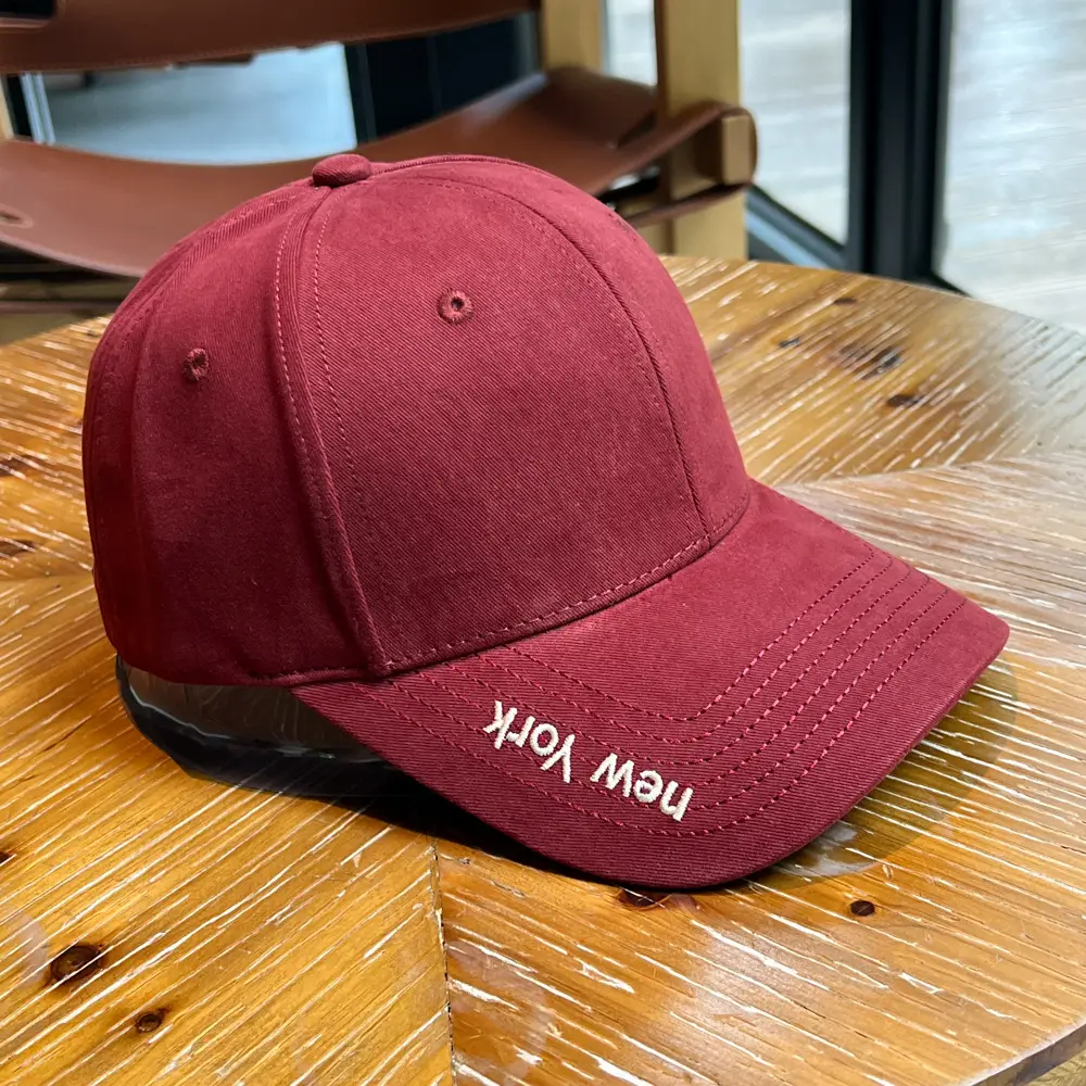 Men's Navy Blue Baseball Cap with Wide Brim & "MY" Logo - Image 2