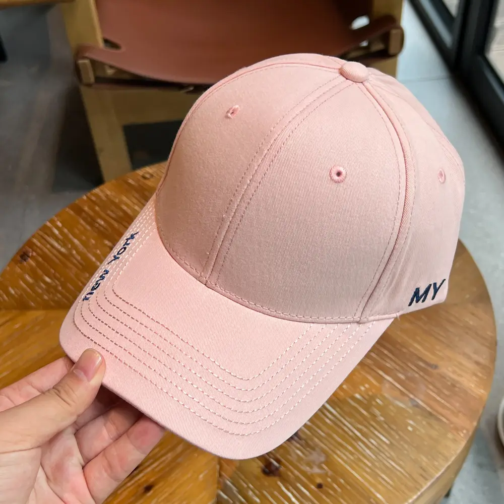 Men's Navy Blue Baseball Cap with Wide Brim & "MY" Logo - Image 3