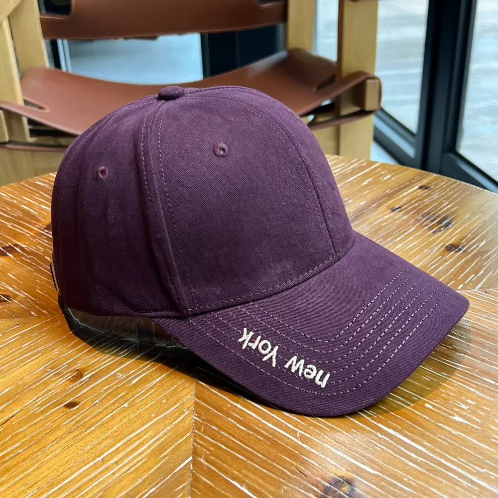 Men's Navy Blue Baseball Cap with Wide Brim & "MY" Logo - Image 4