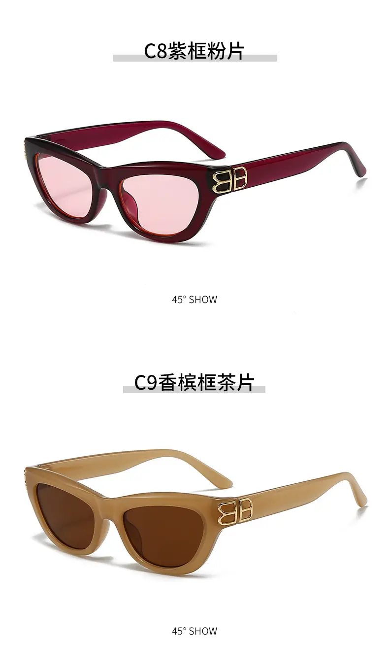 Triangular Cat-Eye Sunglasses for Women Square Round Face β feature 14