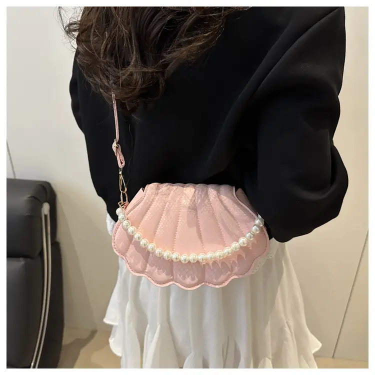 Pearl Embellished Pearl Leather Shoulder Bag for Women — feature 10