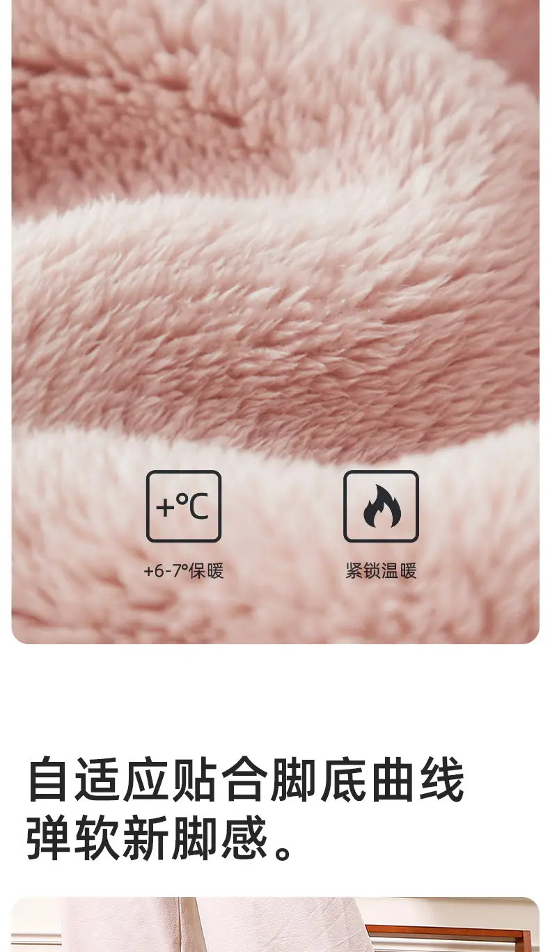 Men's and Women's Cotton Slippers Men's Winter Indoor Home Waterproof Anti-Slip Indoor and Outdoor Leather Warm Thick-Soled Fleece-Lined Cotton Slippers — feature 4