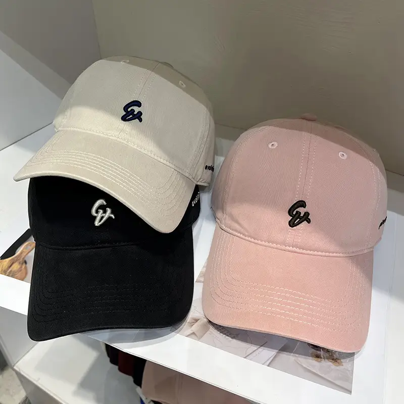 Women Letter Embroidered Baseball Cap Red - Image 11