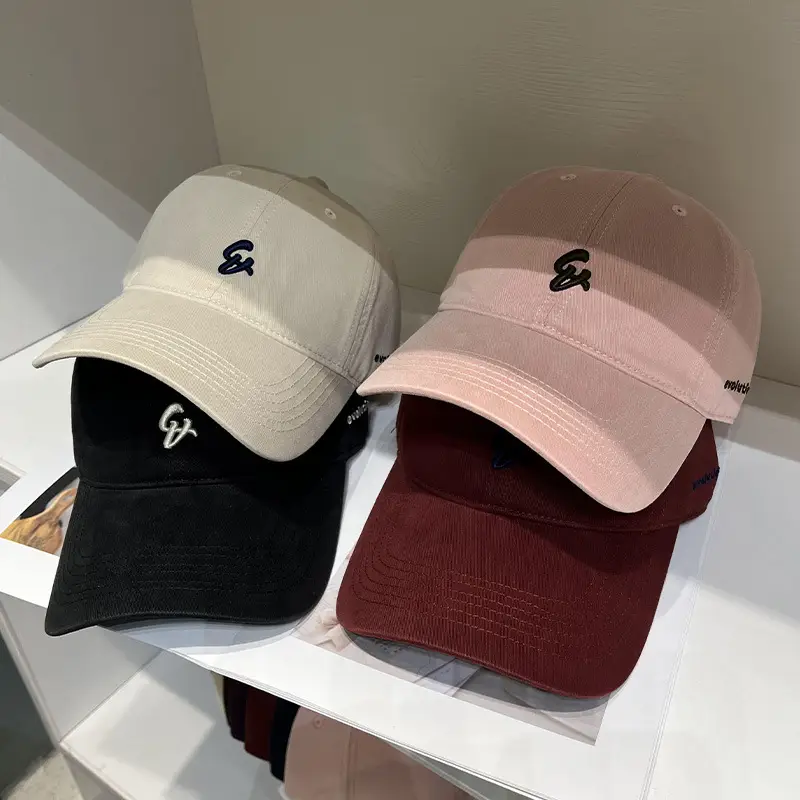 Women Letter Embroidered Baseball Cap Red - Image 12