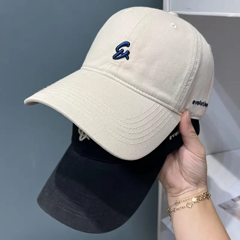 Women Letter Embroidered Baseball Cap Red - Image 13