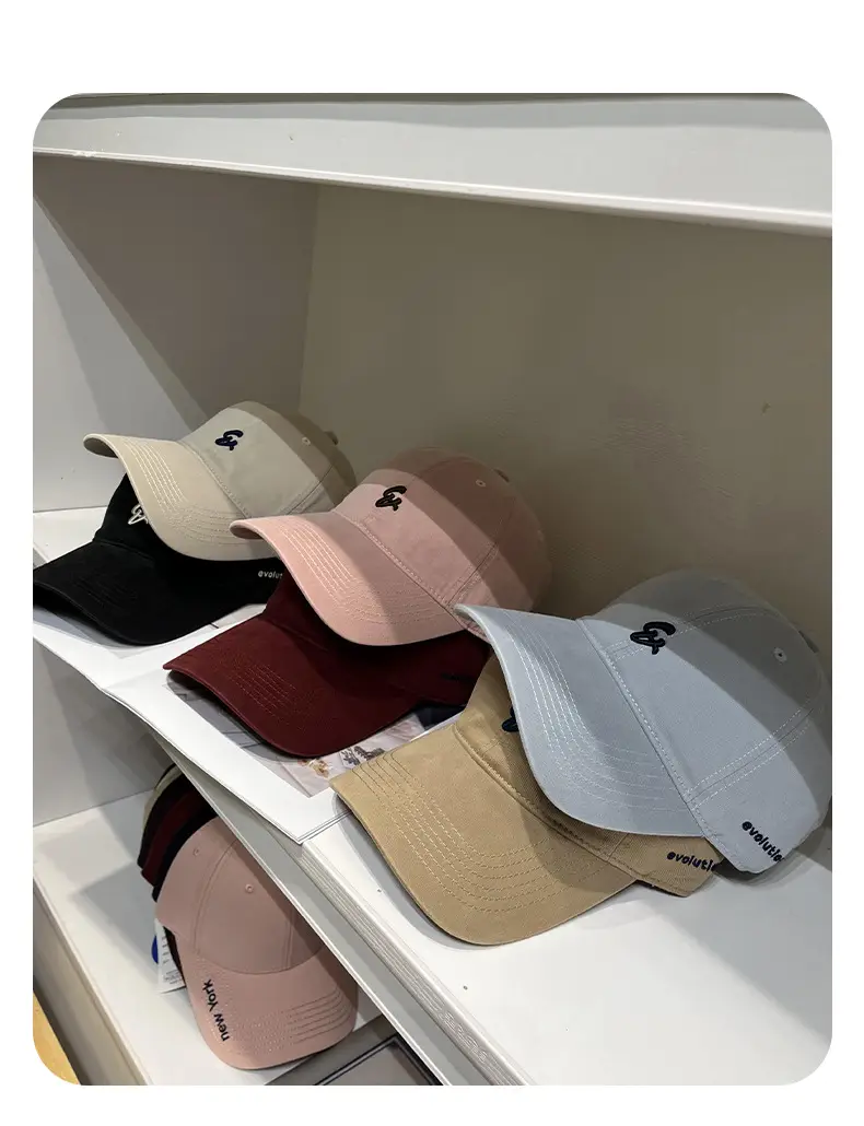 Women Letter Embroidered Baseball Cap Red — feature 4