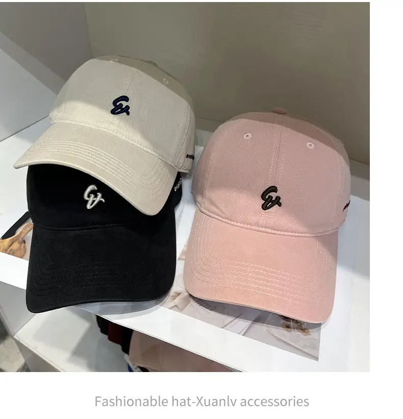 Women Letter Embroidered Baseball Cap Red — feature 7