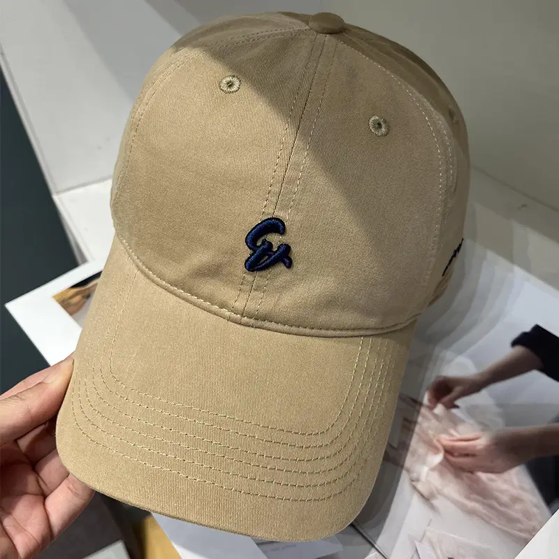 Women Letter Embroidered Baseball Cap Red - Image 5