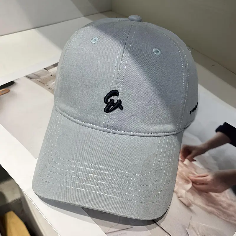 Women Letter Embroidered Baseball Cap Red - Image 7