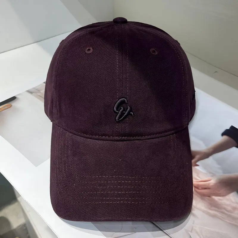 Women Letter Embroidered Baseball Cap Red - Image 8