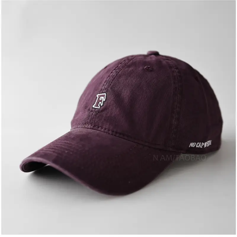 Brown F Embroidered Baseball Cap for Men Women - Image 9