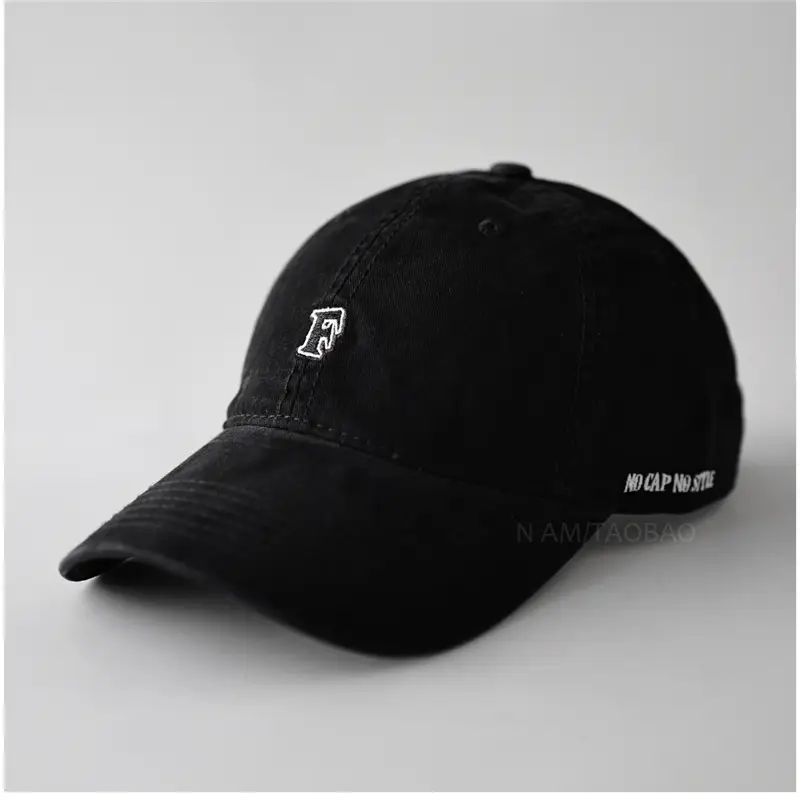 Brown F Embroidered Baseball Cap for Men Women - Image 12