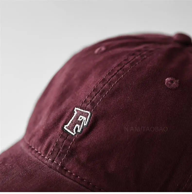 Brown F Embroidered Baseball Cap for Men Women — feature 11