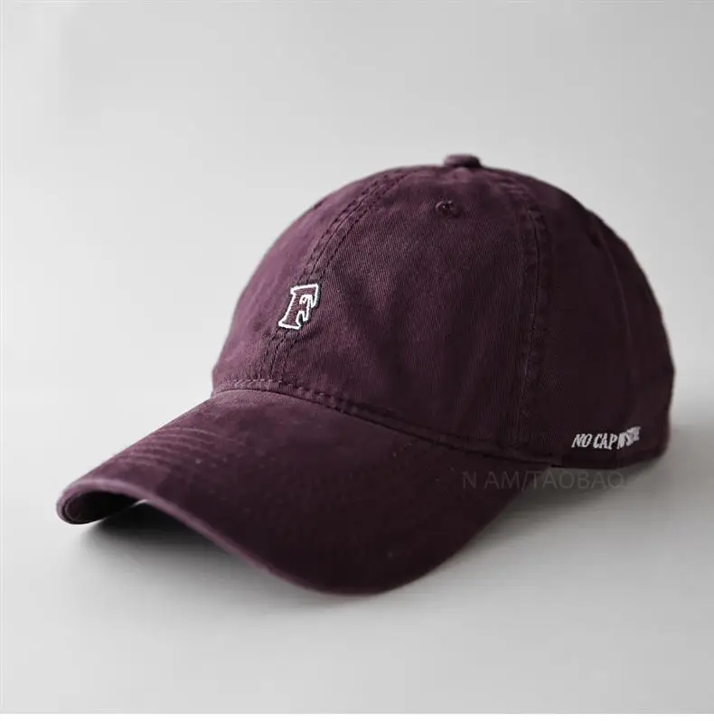 Brown F Embroidered Baseball Cap for Men Women — feature 3