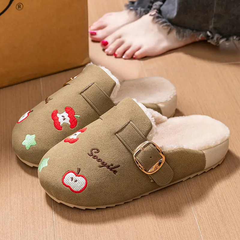 Fashion Versatile Non-Slip Flat Women's Closed-Toe Slippers Summer Retro Cartoon Outdoor Comfortable Casual Trendy Slippers - Image 3