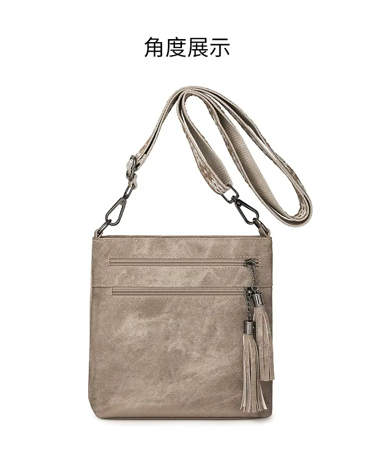 Women Retro Tassel Shoulder Bag Olive Green 2025 — feature 27