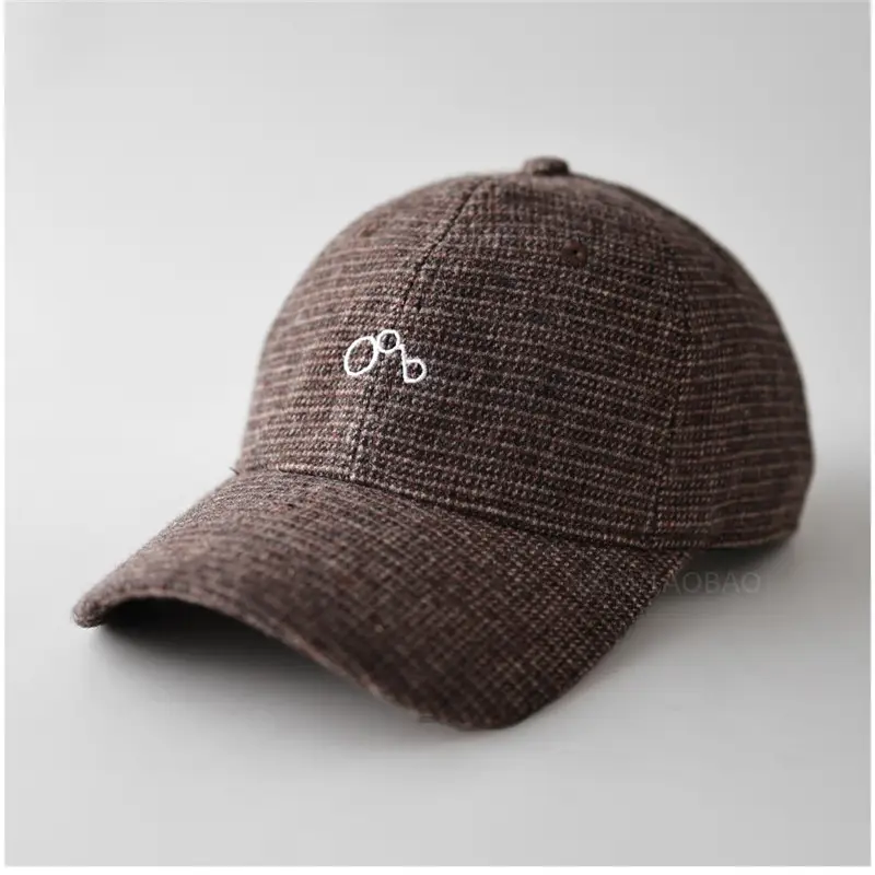Brown Letter Embroidered Baseball Cap Unisex - Image 5