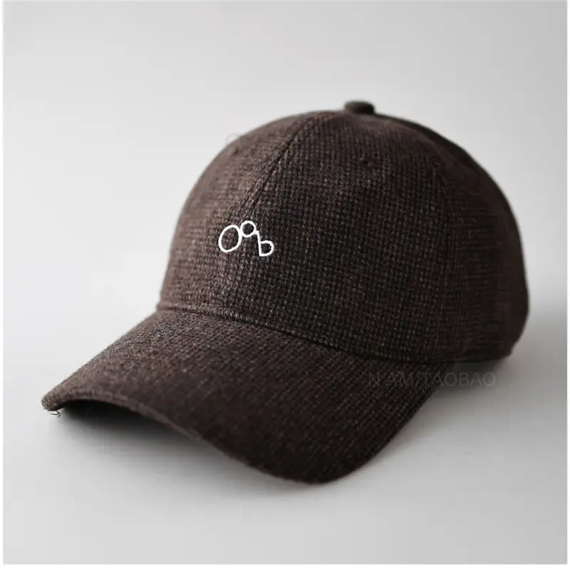 Brown Letter Embroidered Baseball Cap Unisex - Image 6