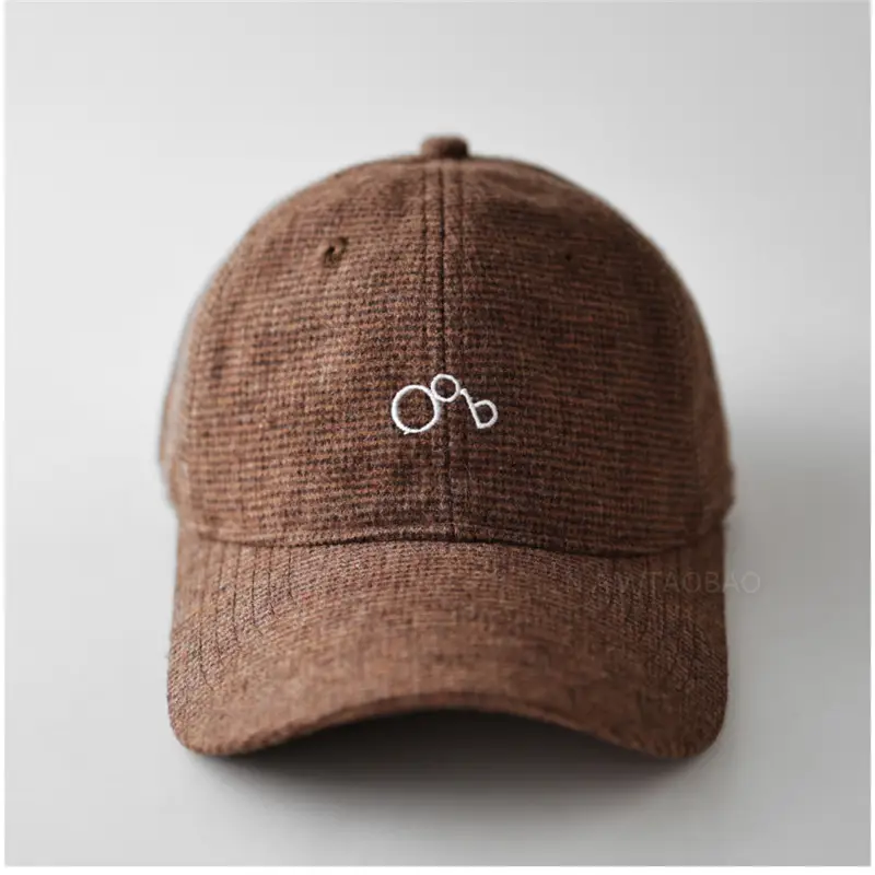 Brown Letter Embroidered Baseball Cap Unisex - Image 7