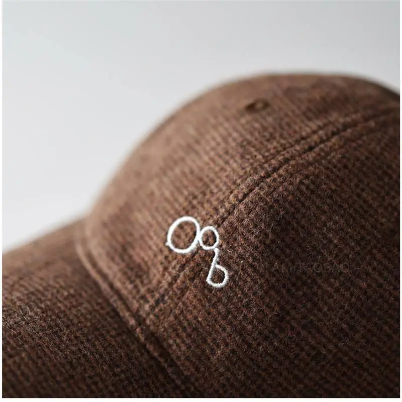 Brown Letter Embroidered Baseball Cap Unisex - Image 8