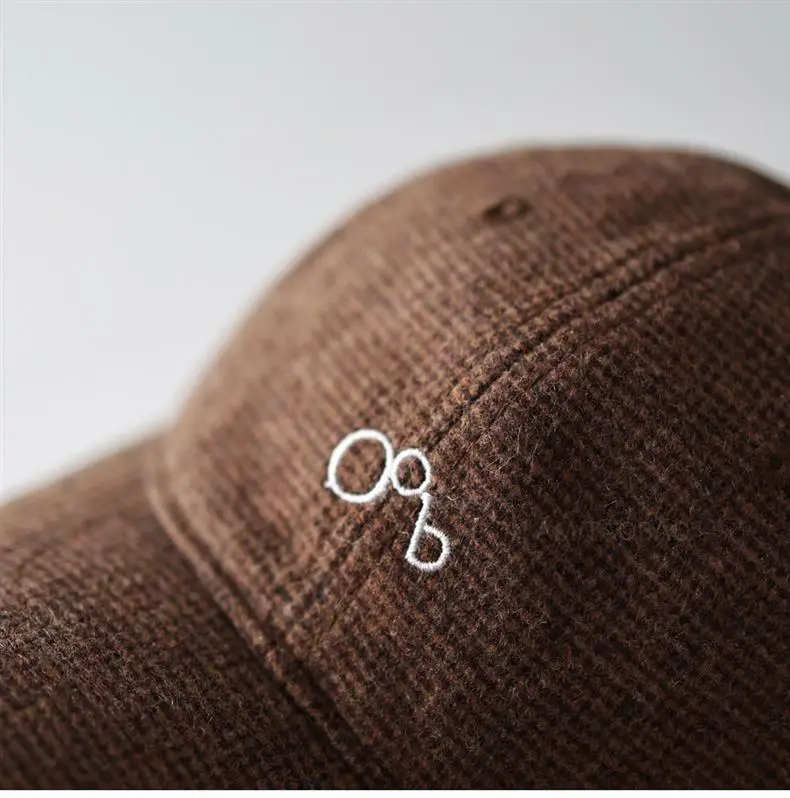 Brown Letter Embroidered Baseball Cap Unisex — feature 10