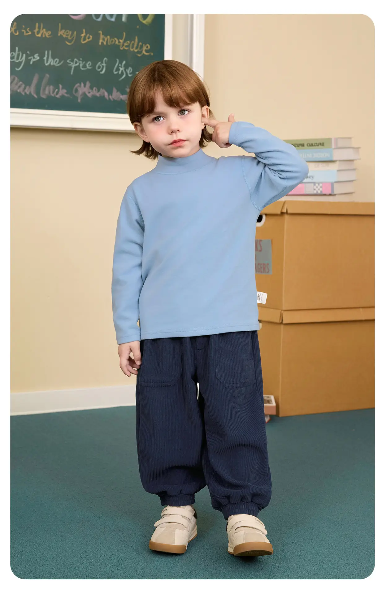 Boys Striped Long Sleeve T-Shirt Autumn Winter Kids — feature 19