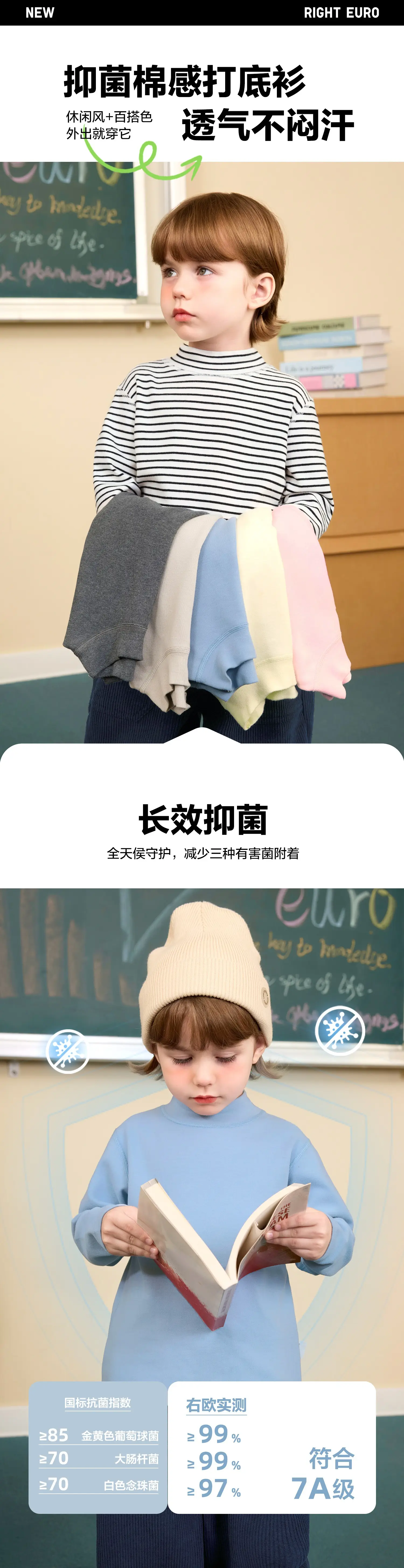 Boys Striped Long Sleeve T-Shirt Autumn Winter Kids — feature 2