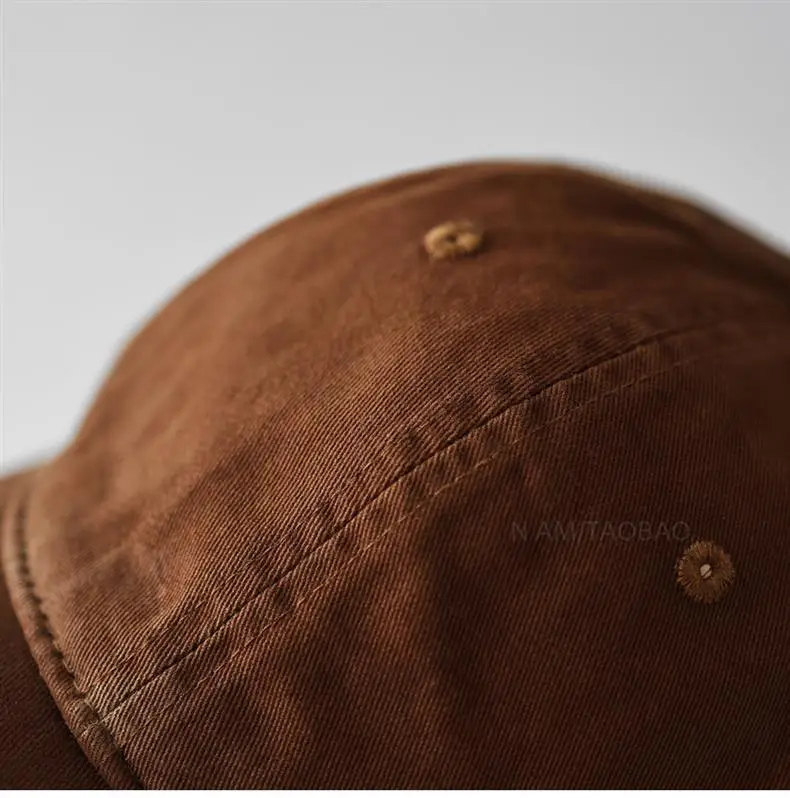 Men's Adjustable Beige Cotton Baseball Cap — feature 7
