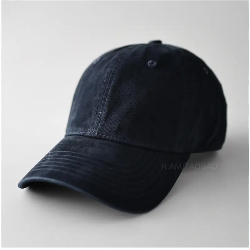 Men's Adjustable Beige Cotton Baseball Cap - Image 5