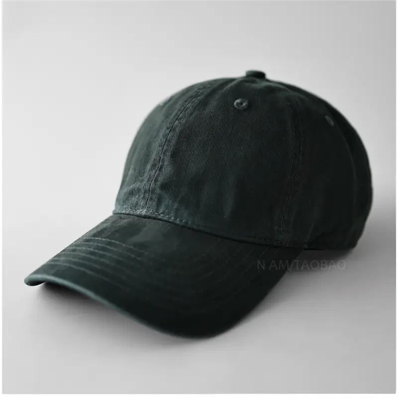 Men's Adjustable Beige Cotton Baseball Cap - Image 6