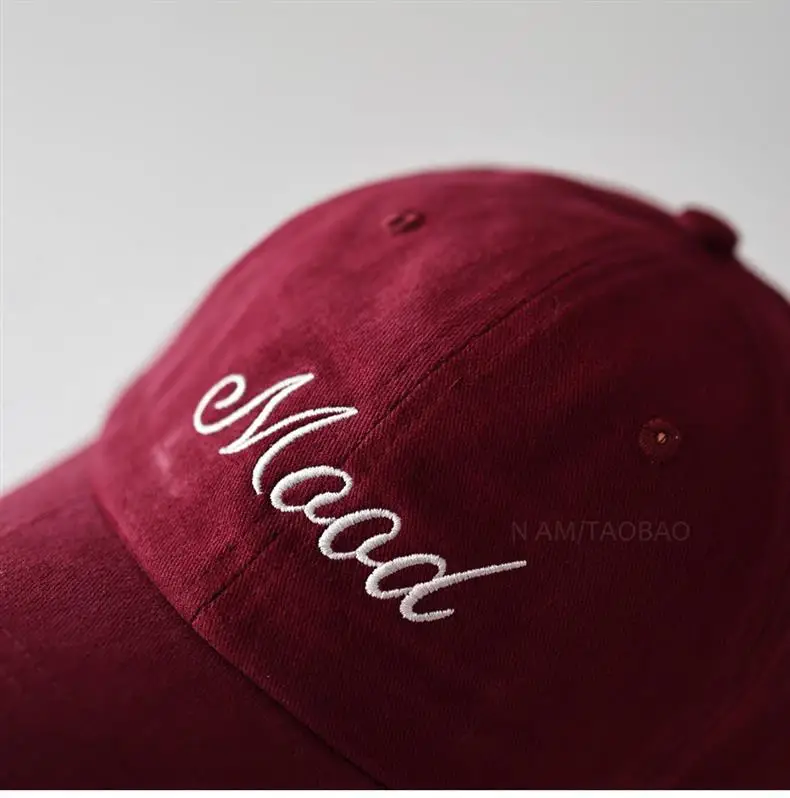 Maroon Embroidered Baseball Cap for Men Women — feature 13