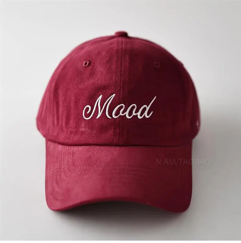 Maroon Embroidered Baseball Cap for Men Women — feature 9