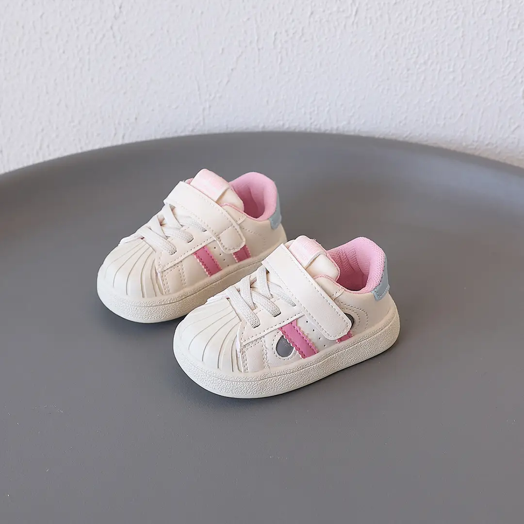 Baby Girl's Fashionable Shell-Toe Shoes, Baby Shoes, Soft-Soled Toddler Shoes, Autum Boys' Fashionable Sports Sneakers